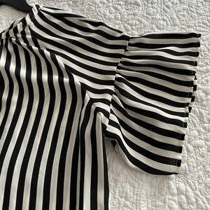 Loft  black and white blouse